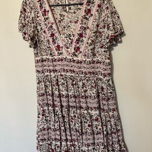 Patrons of Peace Multicolor Floral Midi Dress